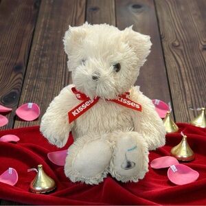 Galerie Hershey's Kisses collectible plush Valentine bear stuffed toy.